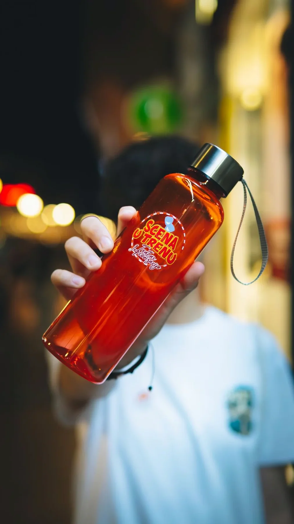 Branded water bottle